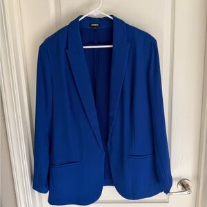 Express Women's Cobalt Blue Open-Front Blazer